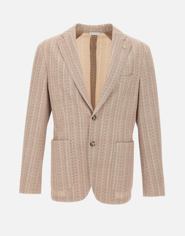 Blazer "Nuvola" riga in jersey misto cotone 4032G2728MC 26327126 MANUEL RITZ 