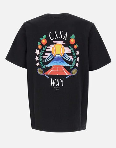 "Casa way mountain printed t-shirt" MPF25JTS001 09 CASABLANCA 