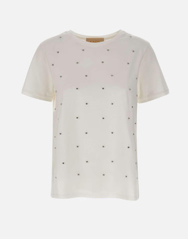 T-shirt con cristalli RIJDK002 1041 KAOS 