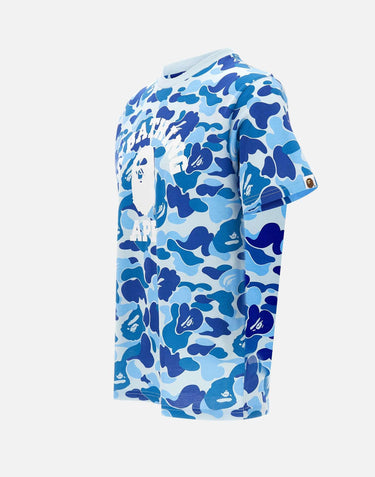 T-shirt "College ABC Camo" 001CSM301011M BLUE BAPE 