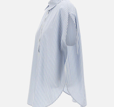 Camicia in popeline di cotone a righe CFWWSI2021 FRUT537831199 WOOLRICH 