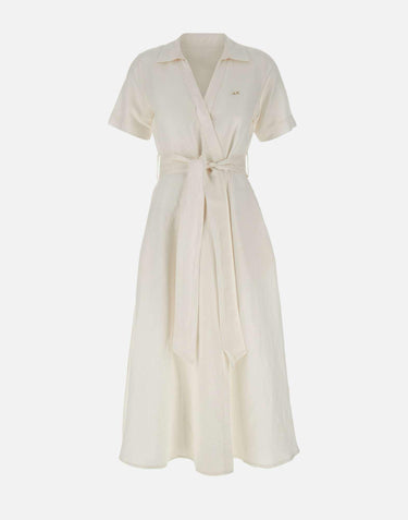 "Dress linen chemisier" S35225 01 SUN68 