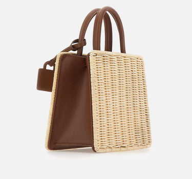 Borsa a mano "Shop Bag Mini Straw Leather" SHBM0002 01737L MC2 SAINT BARTH 