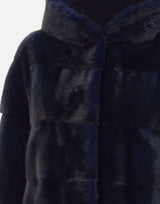 Pelliccia GIACCHINAVISONE BLU FRAME 