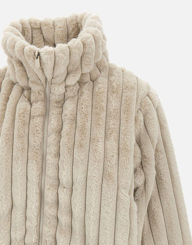 Giacca reversibile in pelliccia animal free D31352W VERY2140019 SAVE THE DUCK 