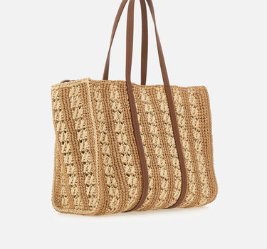 Borsa a spalla in paglia 50563307 119 BOSS 