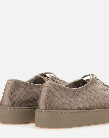 Sneakers in pelle scamosciata intrecciata MBCD22171TARTIST E55 SANTONI 