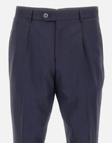 Pantaloni in misto lana e seta 50560833 404 BOSS 