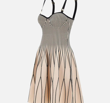 Abito in maglia bicolore AM27S62E2 E84 ELISABETTA FRANCHI 