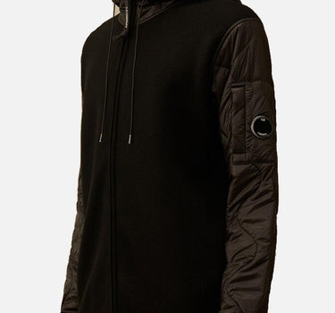 "Hooded merino wool jacket" 19CMKN063A 006390M999 C.P. COMPANY 