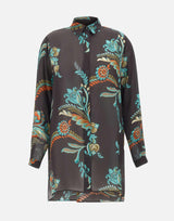 Camicia lunga motivo narcisi<BR/> WRIA0029 99SA1L4X0813 ETRO 