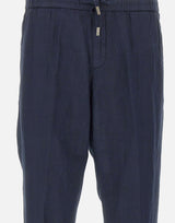 Pantaloni in misto lino con coulisse 26PG1649 037 PERFECTION 