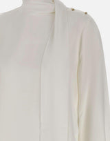 Blusa con sciarpa MF5281T4241 10701 LIU-JO 