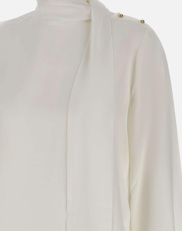 Blusa con sciarpa MF5281T4241 10701 LIU-JO 