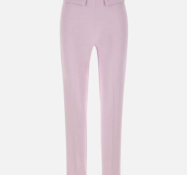 Pantaloni slim in crêpe con placca logo PA07751E2 544 ELISABETTA FRANCHI 