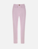 Pantaloni slim in crêpe con placca logo PA07751E2 544 ELISABETTA FRANCHI 