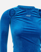 Top in velluto ATB1181W BLUE ANDERSSON BELL 