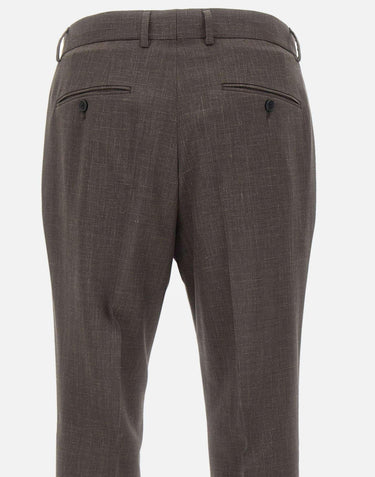 Pantaloni slim fit in misto lana 50563826 208 BOSS 