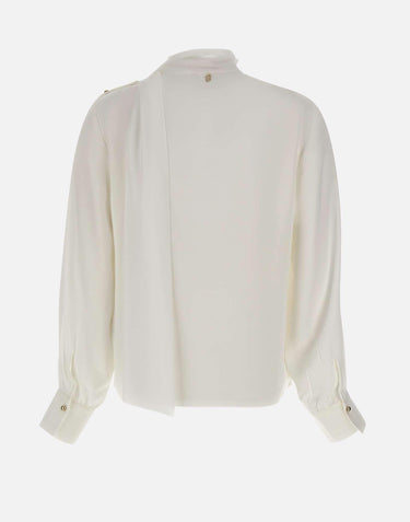 Blusa con sciarpa MF5281T4241 10701 LIU-JO 