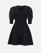 Abito in maglia con maniche a palloncino MF5446MA96E 22222 LIU-JO 