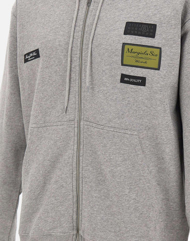 Felpa con patch logo SH0HG0007 M25025853M MM6 MAISON MARGIELA 