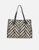 Borsa a spalla "Marcella" BS6850 ZEBRANEROBIANCO MARCELLA CLUB GIANNI CHIARINI 