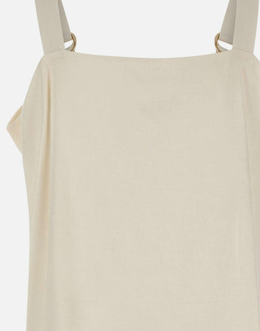 Top in lino e viscosa QP5MR010 1004 KAOS 