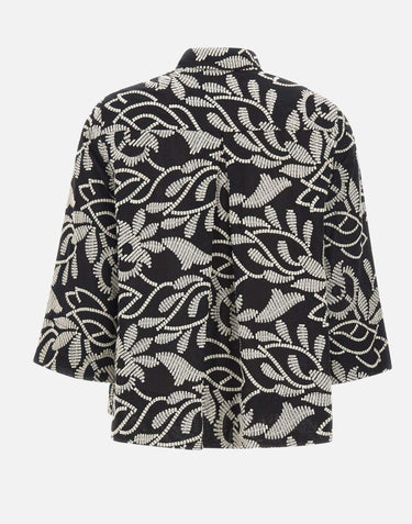 Camicia con ricamo floreale 5012P000321N 001 ELENA MIRO' 