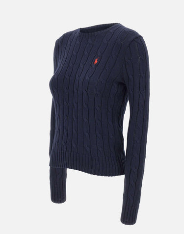 Maglia a girocollo in cotone a trecce 211971869 008 POLO RALPH LAUREN 
