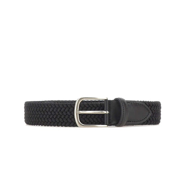 Cintura in tessuto intrecciato ELASTICO RAYON NERO ALBERTOLUTI 