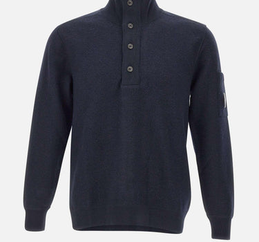 "Merino Wool Felted Polo Collar" 19CMKN199A 110468A888 C.P. COMPANY 