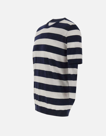 Maglia in cotone a righe 303321 038 KANGRA 