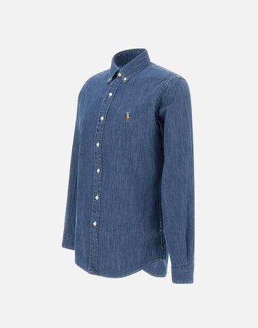 Camicia "Core replen" in denim di cotone 710792043 001 POLO RALPH LAUREN 