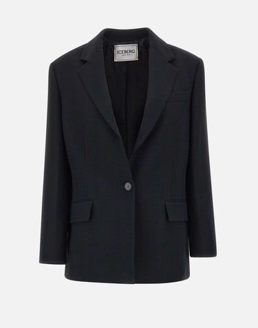 Blazer in viscosa L0215142 9000 ICEBERG 
