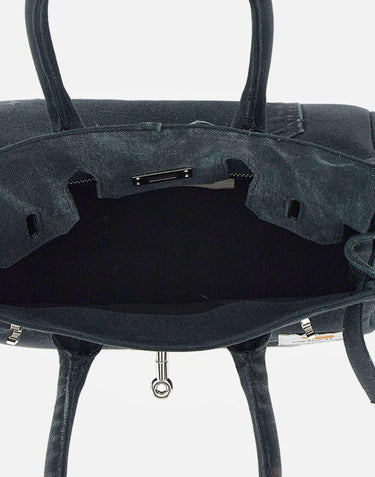 Borsa a mano riciclata 37501 BLACK ANOTHER CHANCE 