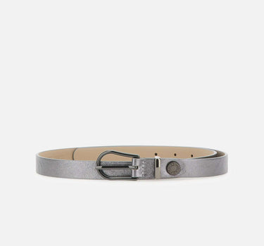 Cintura in pelle metallizzata CN9903704 VNCMETCITYNOIRE GIANNI CHIARINI 