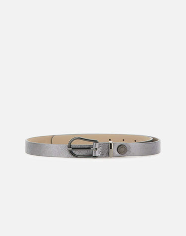 Cintura in pelle metallizzata CN9903704 VNCMETCITYNOIRE GIANNI CHIARINI 