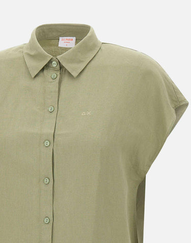 Camicia in lino S35222 84 SUN68 