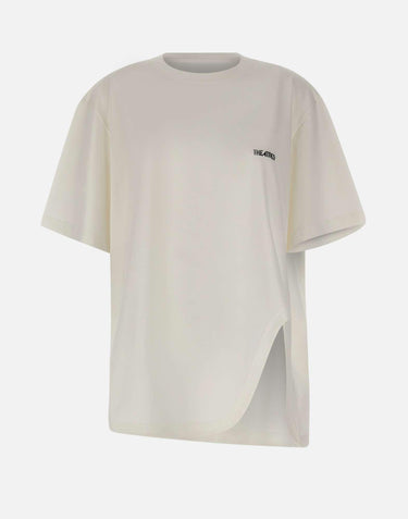 T-Shirt con spacco sagomato 260WCT00350 JJJ025AA001 THE ATTICO 