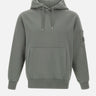 "Brushed and Emerized Diagonal Fleece Hooded Sweatshirt" 19CMSS719A 006372R921 C.P. COMPANY 