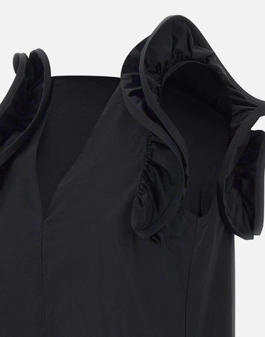 Blusa in popeline di cotone QP1MR021 0001 KAOS 