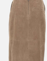 Gonna midi dritta in suede 115300 1683 ROTATE BIRGER CHRISTENSEN 