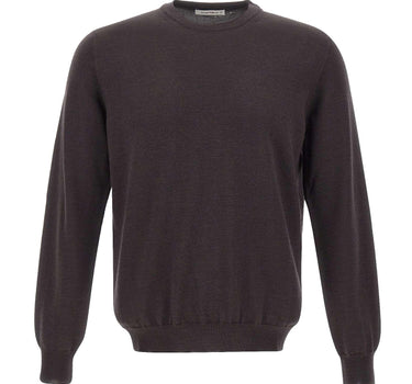 Pullover girocollo in lana vergine 402201 146 KANGRA 