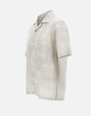 Camicia in misto lino e cotone M75CAMK09 TES0M1250002 ELEVENTY 