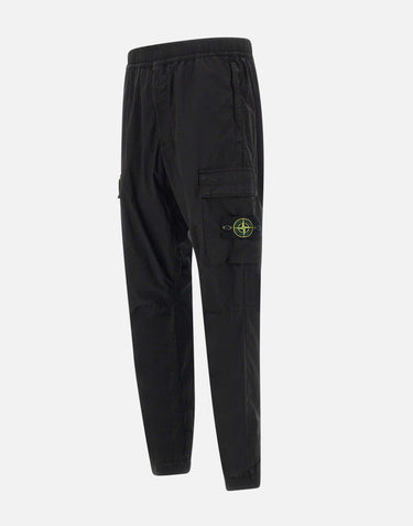 Pantaloni in raso di cotone biologico e lana 3100033S0014 V0029 STONE ISLAND 