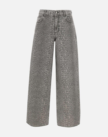 Jeans flare con stampa MF5333T160A P9132 LIU-JO 