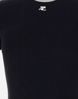 T-shirt "Signature Contrast" VESJTS020JS0070 BLKHERWHT COURREGES 