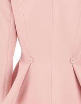 Blazer monopetto con balze S1359 PINK NISSA 