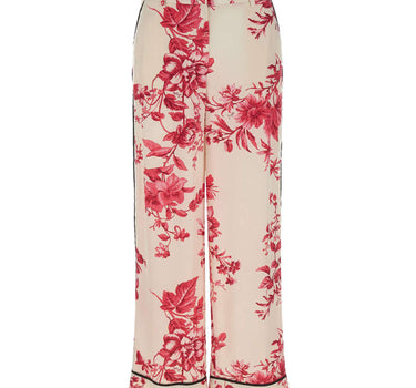 Pantaloni in raso stampato CA6254TS061 P9626 LIU-JO 