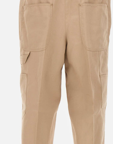 Pantaloni in misto cotone e lino con coulisse COASWDZL0REW PM310060 PT TORINO 